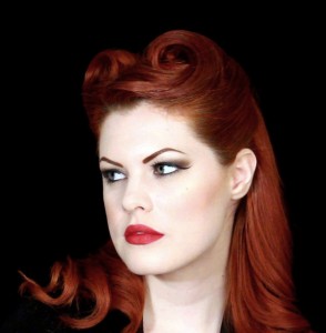 1940s Victory Roll Hairstyle by Hollywood Noir Make Up