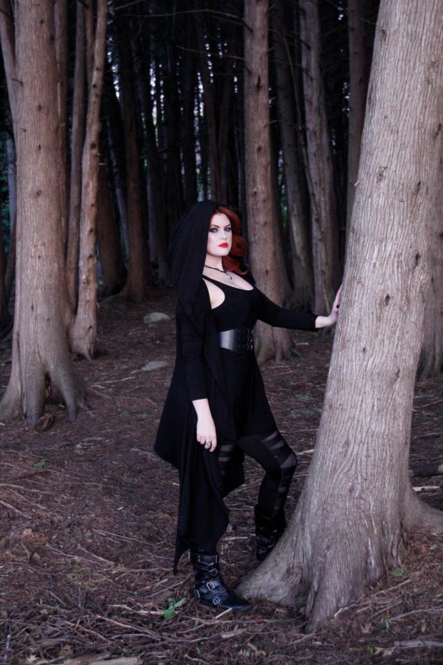 Phantomlovely black hooded darkness jacket.